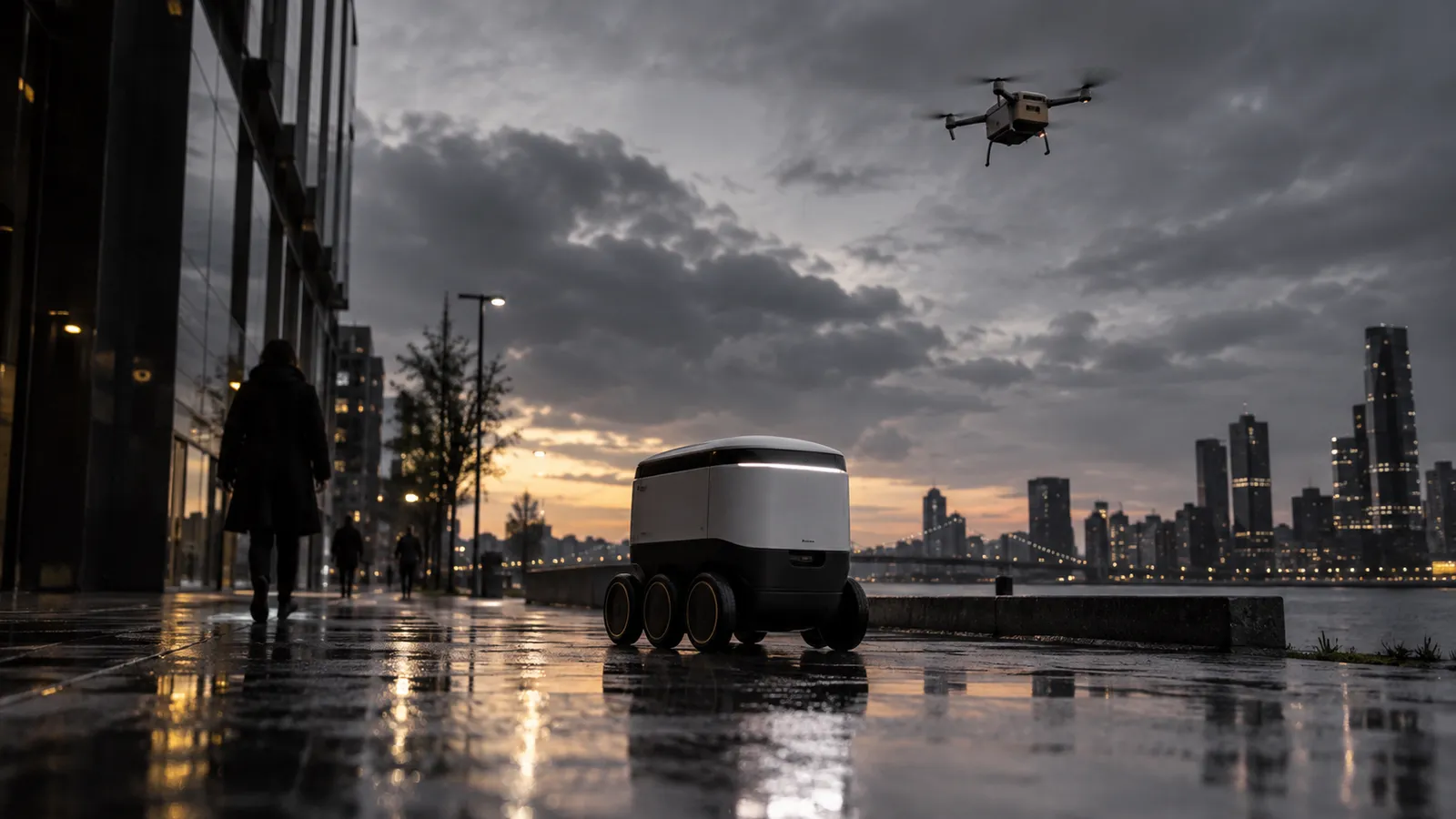 Licensed pilots for delivery drones and sidewalk robots