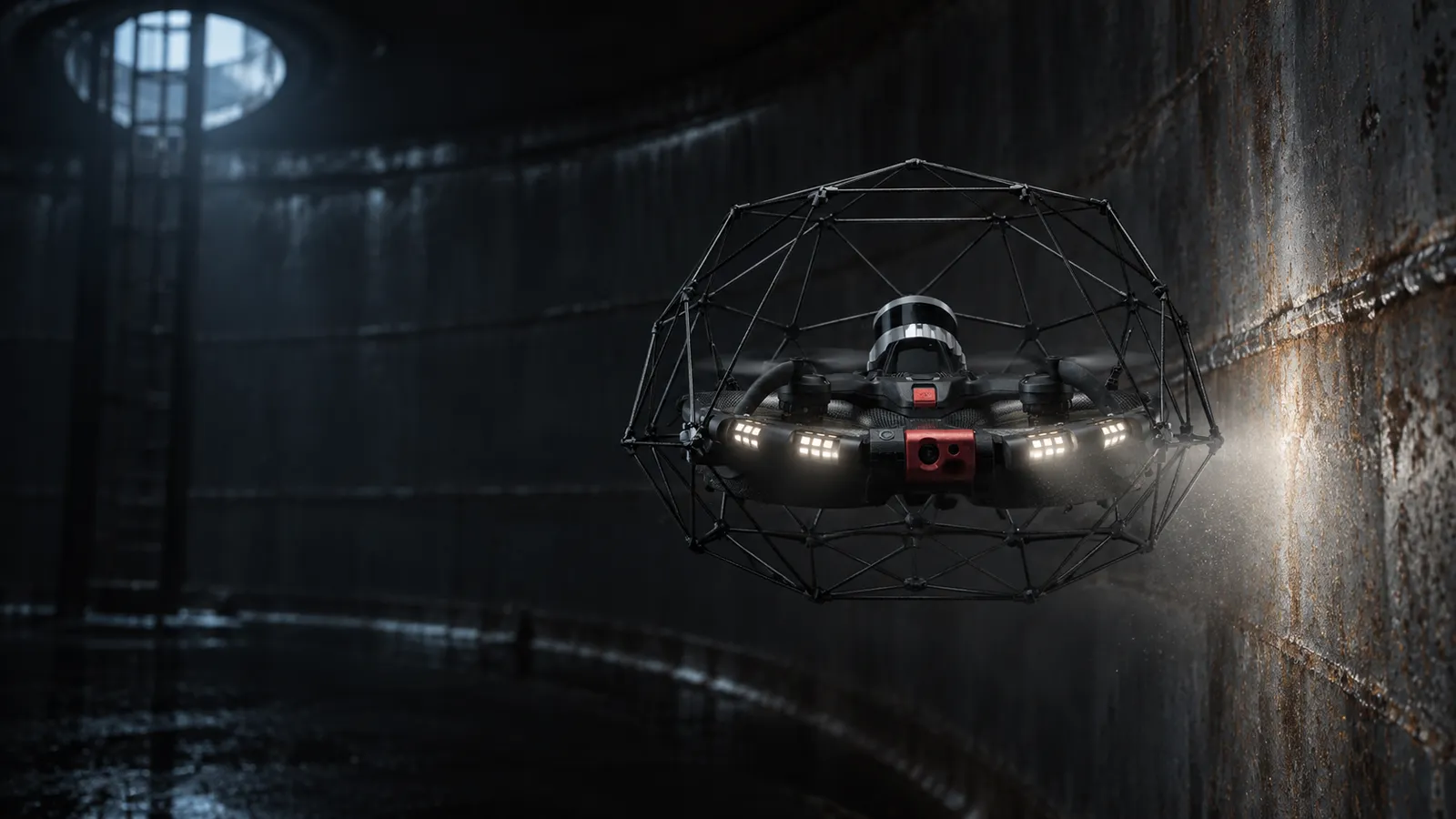 Flyability Elios 3, Caged indoor inspection drone (LiDAR SLAM)