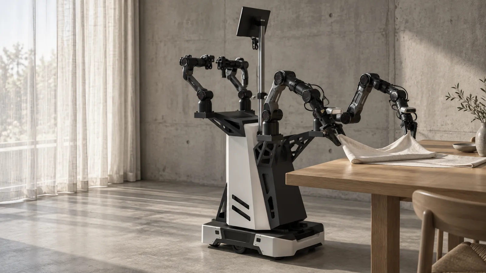 AgileX Cobot Magic, Mobile ALOHA-style bimanual teleop and data rig