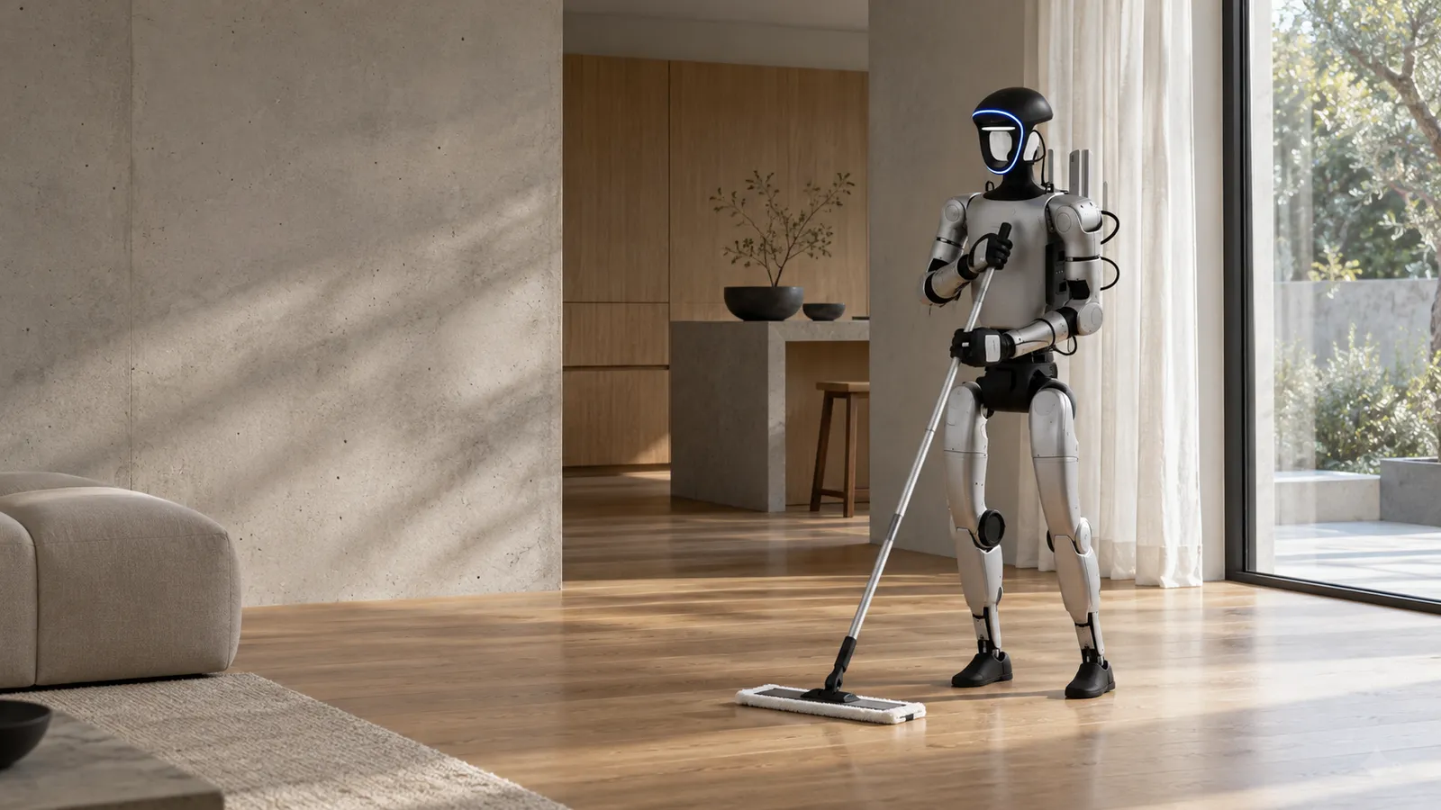 Gatsby humanoid cleaning, On-demand humanoid cleaning service