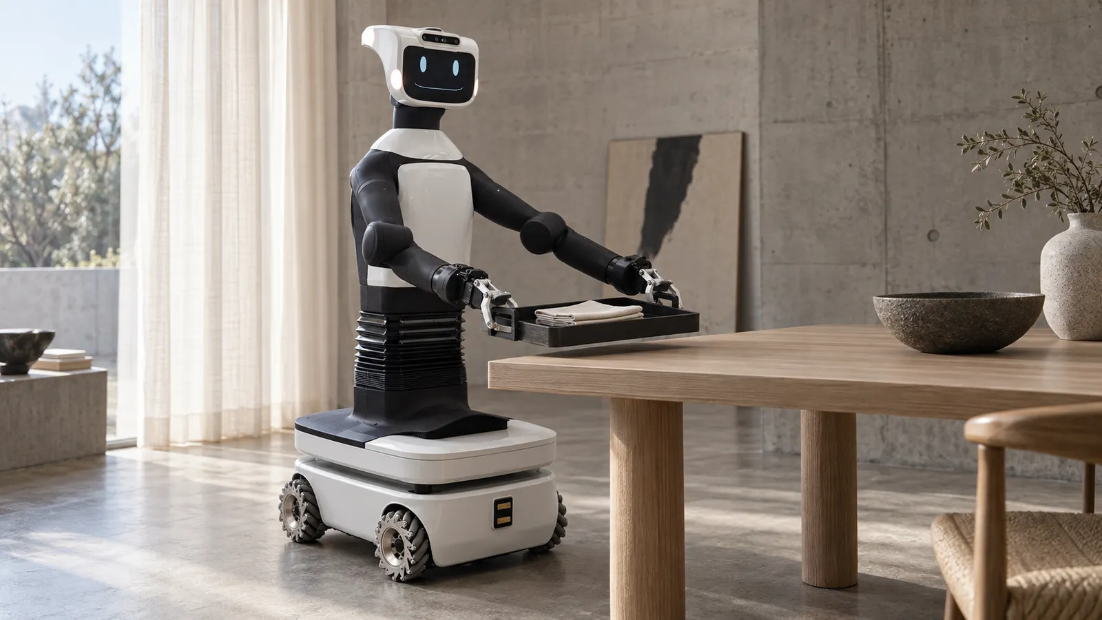 PAL Robotics TIAGo Pro, Omnidirectional mobile manipulator, 2 × 7-DoF torque-sensing arms