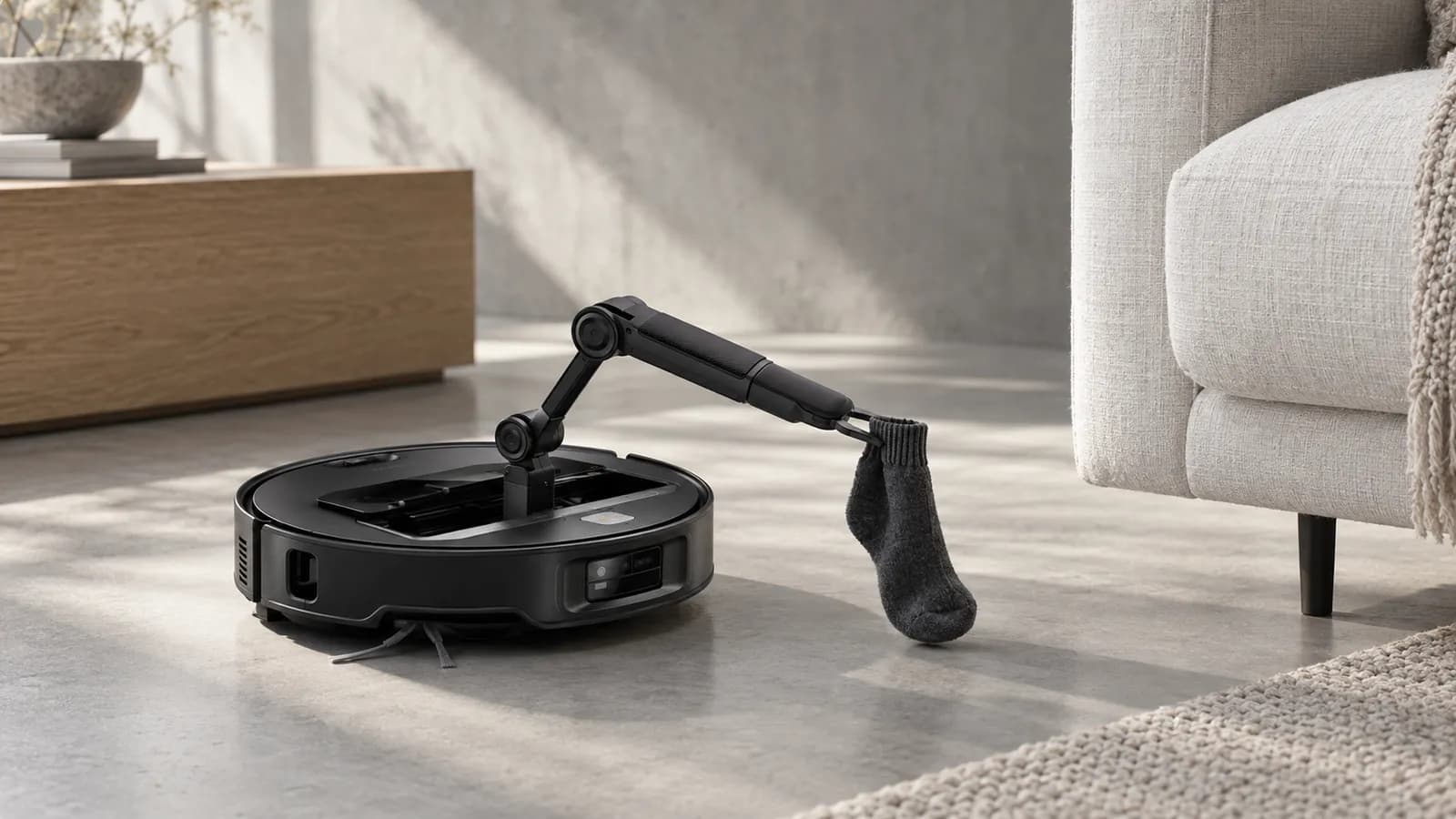 Roborock Saros Z70, Robot vacuum and mop with a five-axis arm