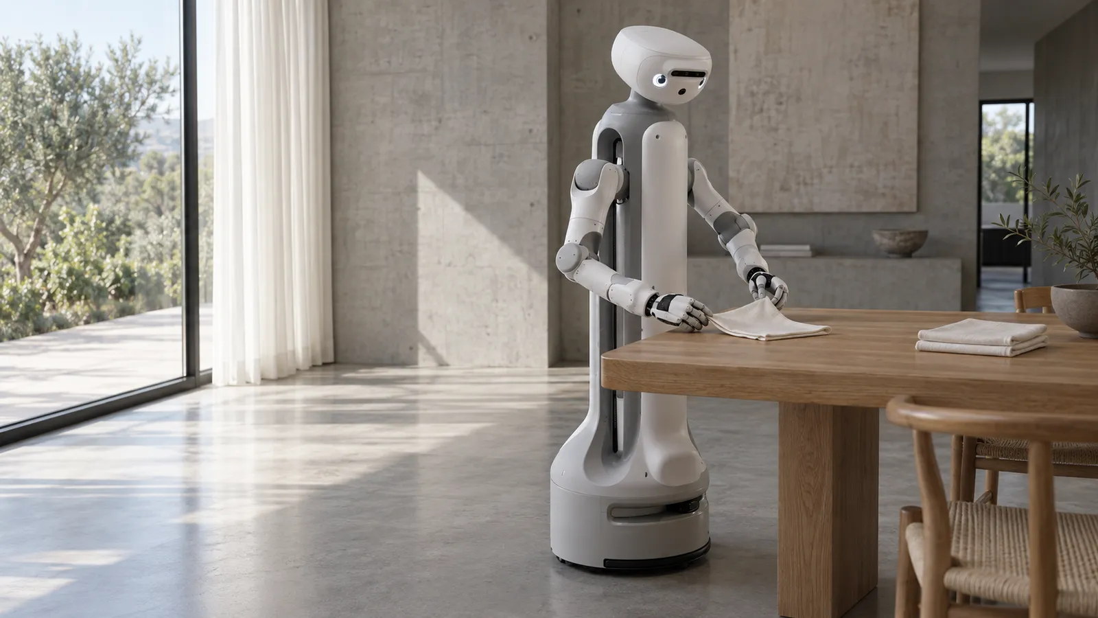 SwitchBot onero H1, Wheeled home humanoid with on-device VLA