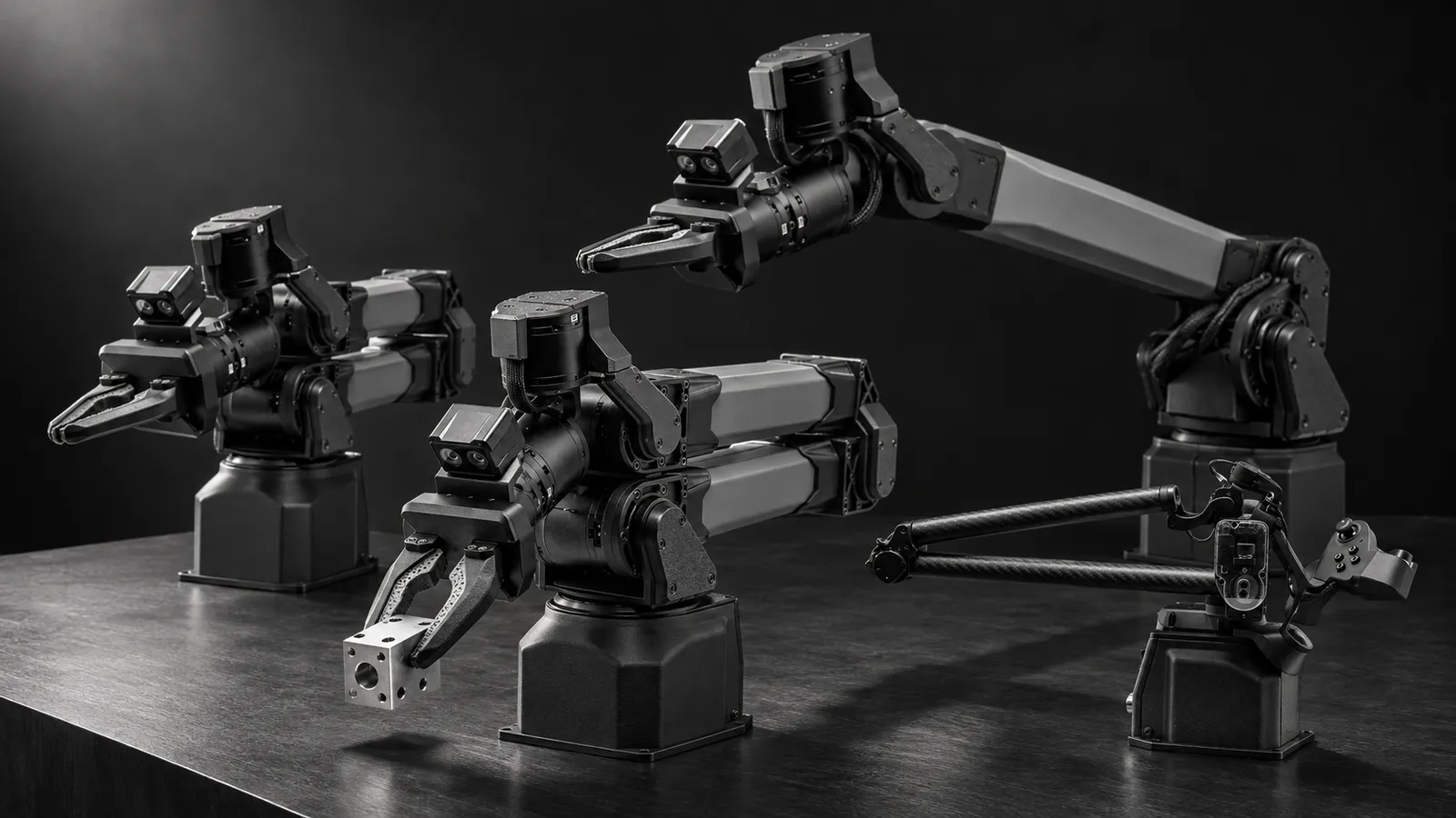 Trossen WidowX Core, Pro and Heavy (with Glide), 6-axis research arm family with a passive leader
